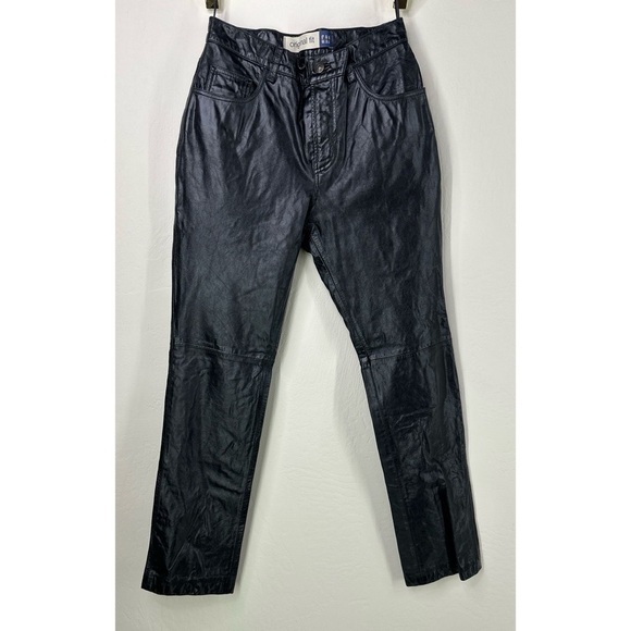 GAP Original Fit Genuine Leather Straight Pants - Picture 1 of 9